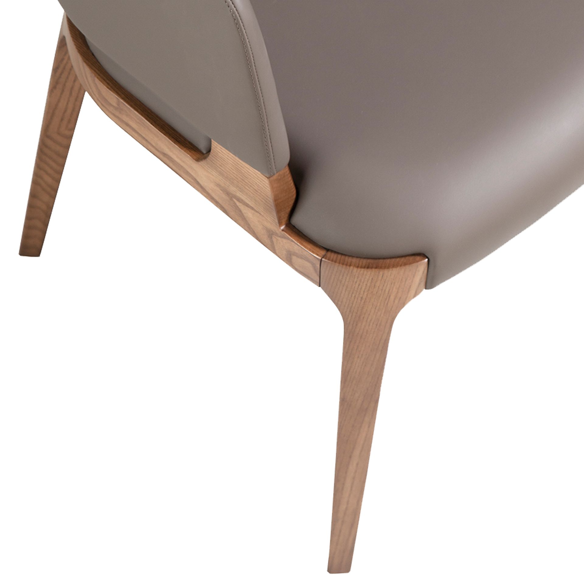 Silla polipiel visón oscuro Silla polipiel visón oscuro