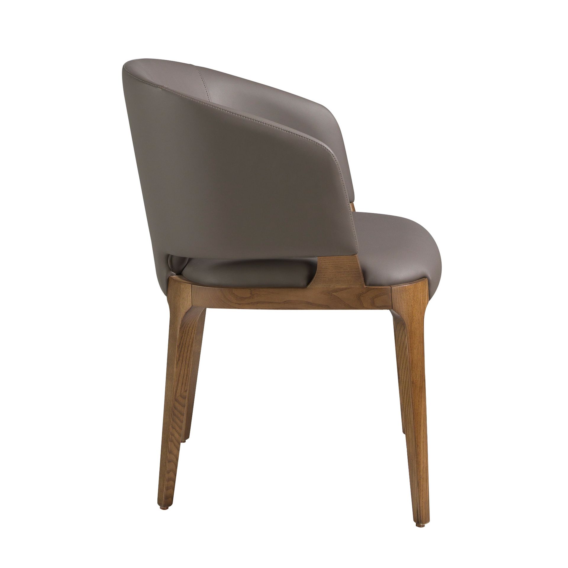 Silla polipiel visón oscuro Silla polipiel visón oscuro