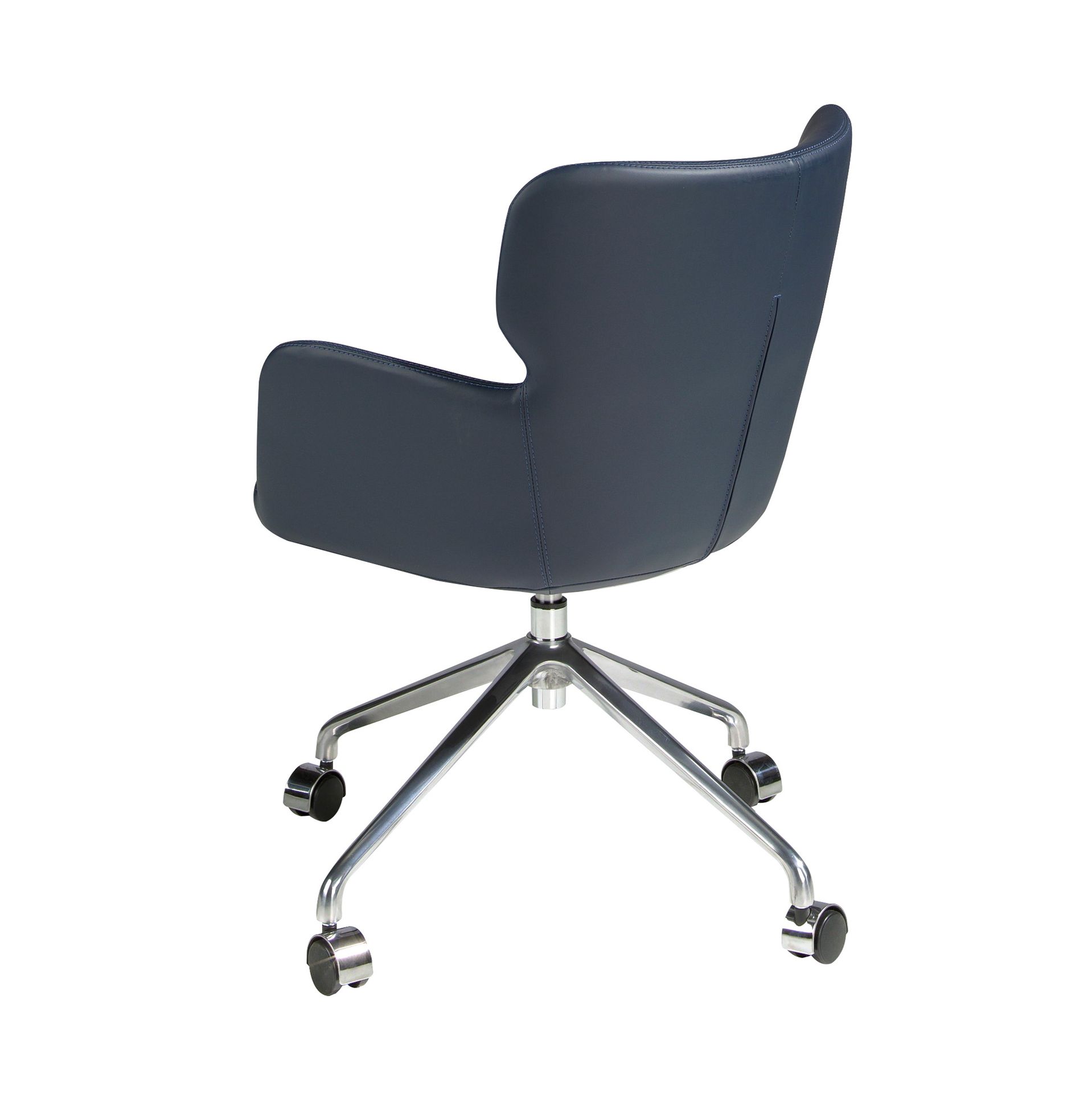 Silla oficina giratoria polipiel azul Silla oficina giratoria polipiel azul