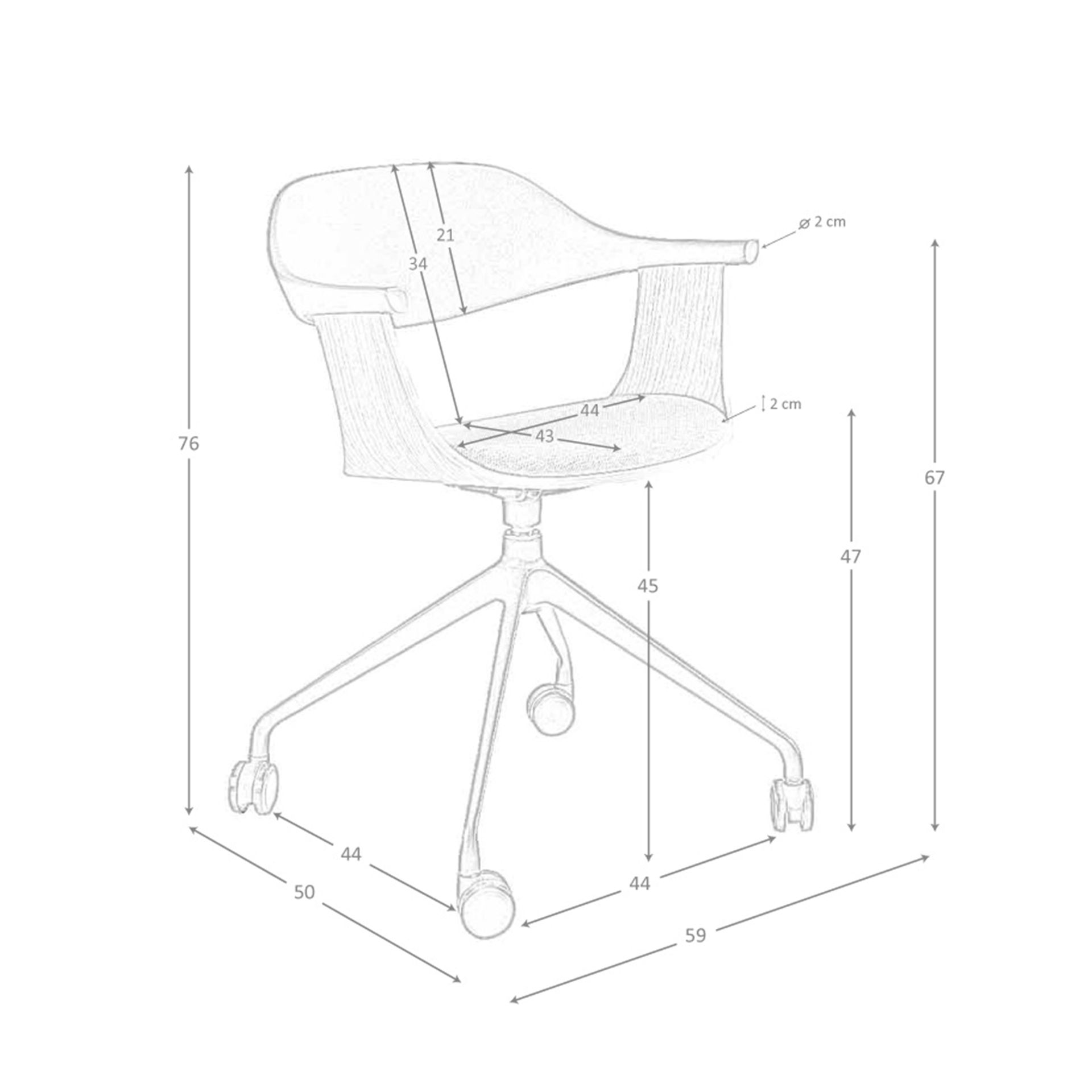 Silla oficina giratoria tela gris claro y pvc negro Silla oficina giratoria tela gris claro y pvc negro