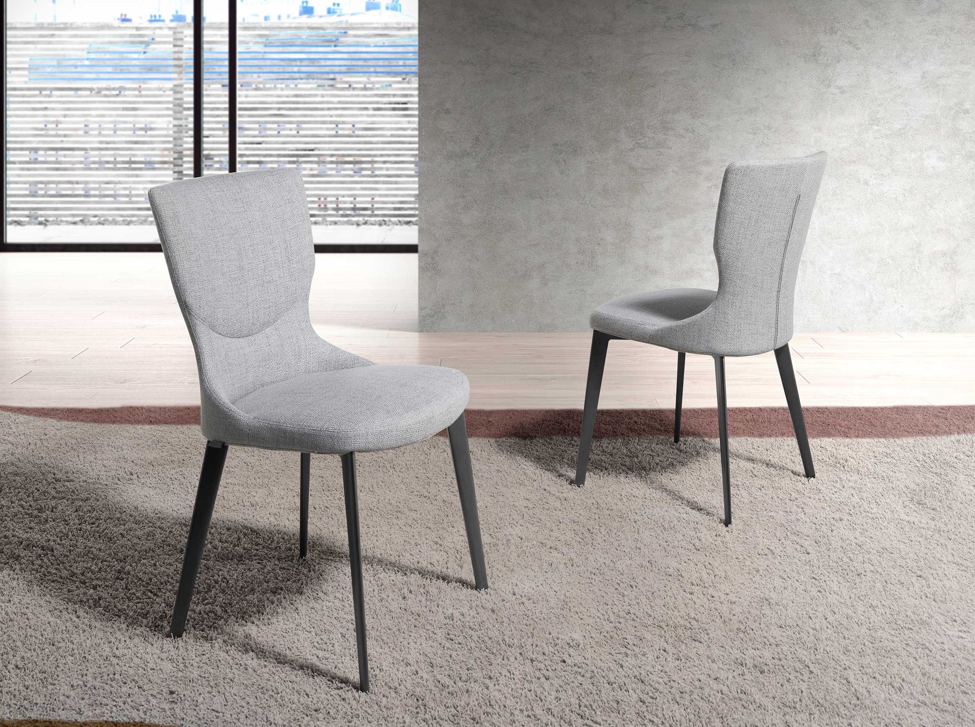 Silla tela gris Silla tela gris