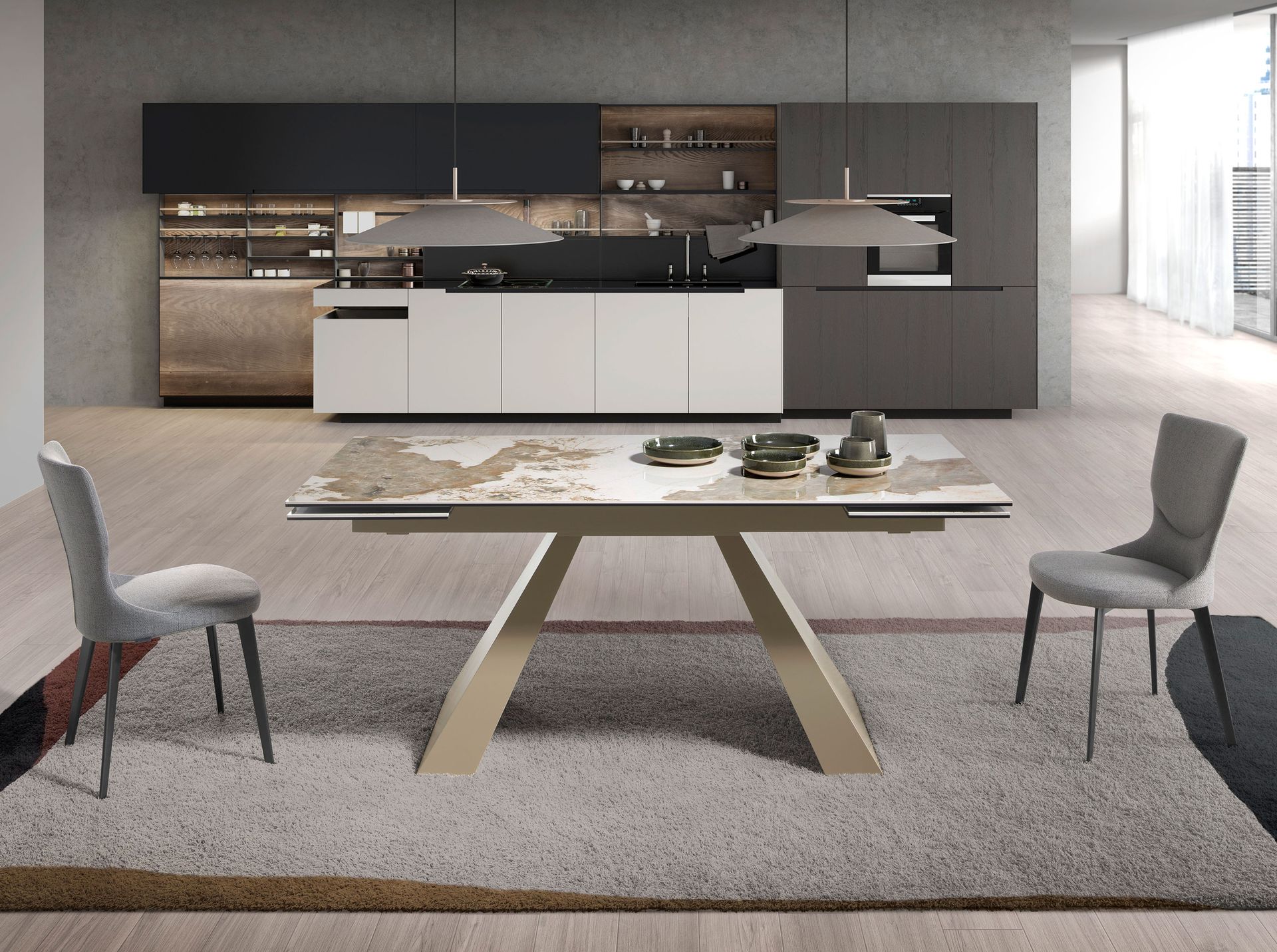 Silla tela gris Silla tela gris