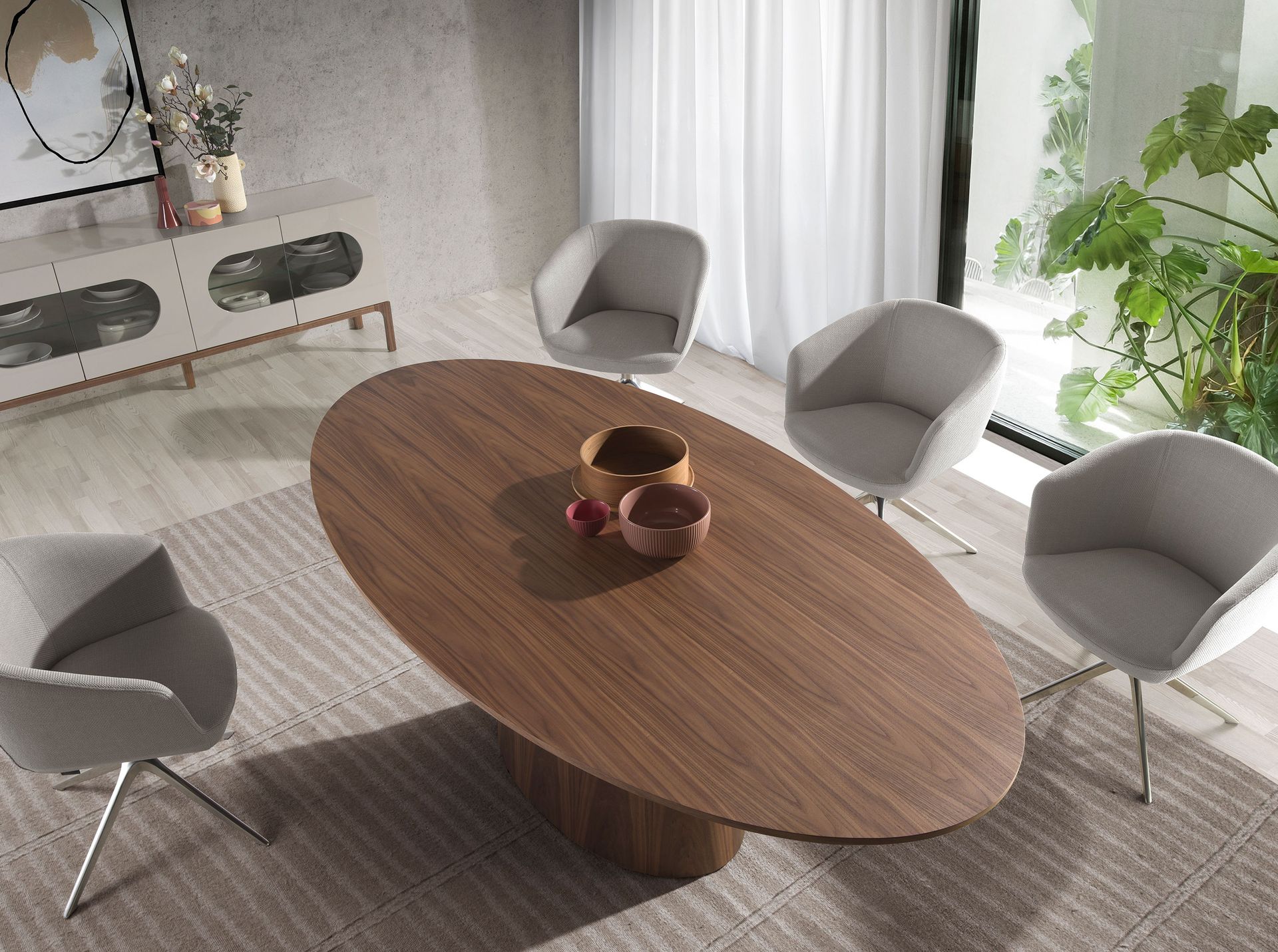 Silla giratoria tela gris claro Silla giratoria tela gris claro