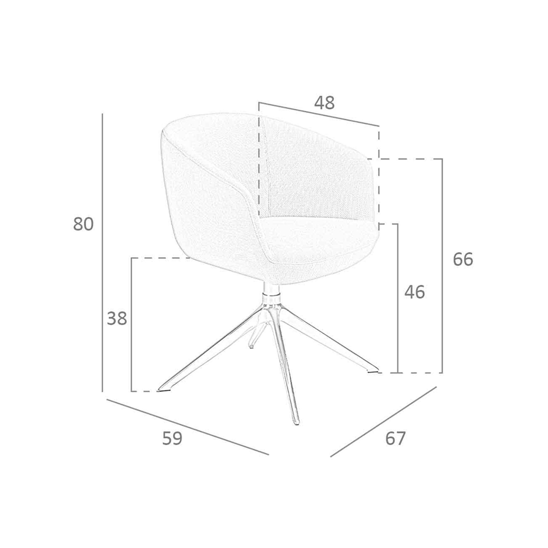 Silla giratoria tela gris claro Silla giratoria tela gris claro