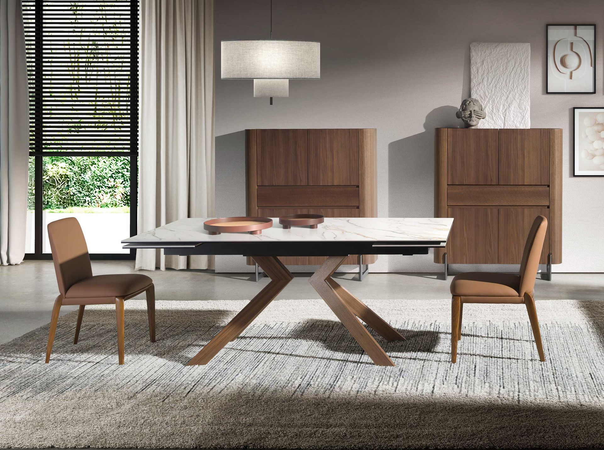 Silla polipiel marrón Silla polipiel marrón