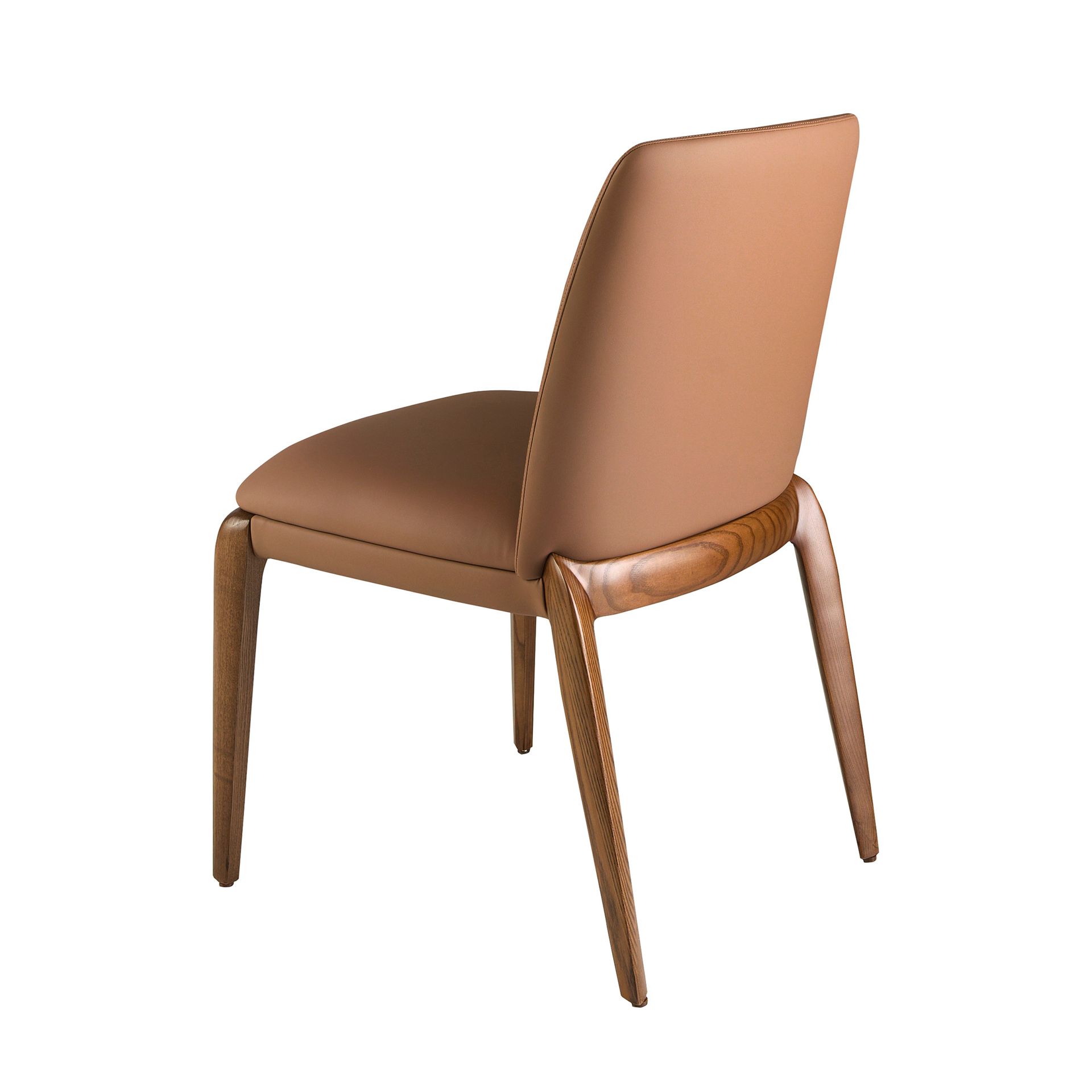 Silla polipiel marrón Silla polipiel marrón