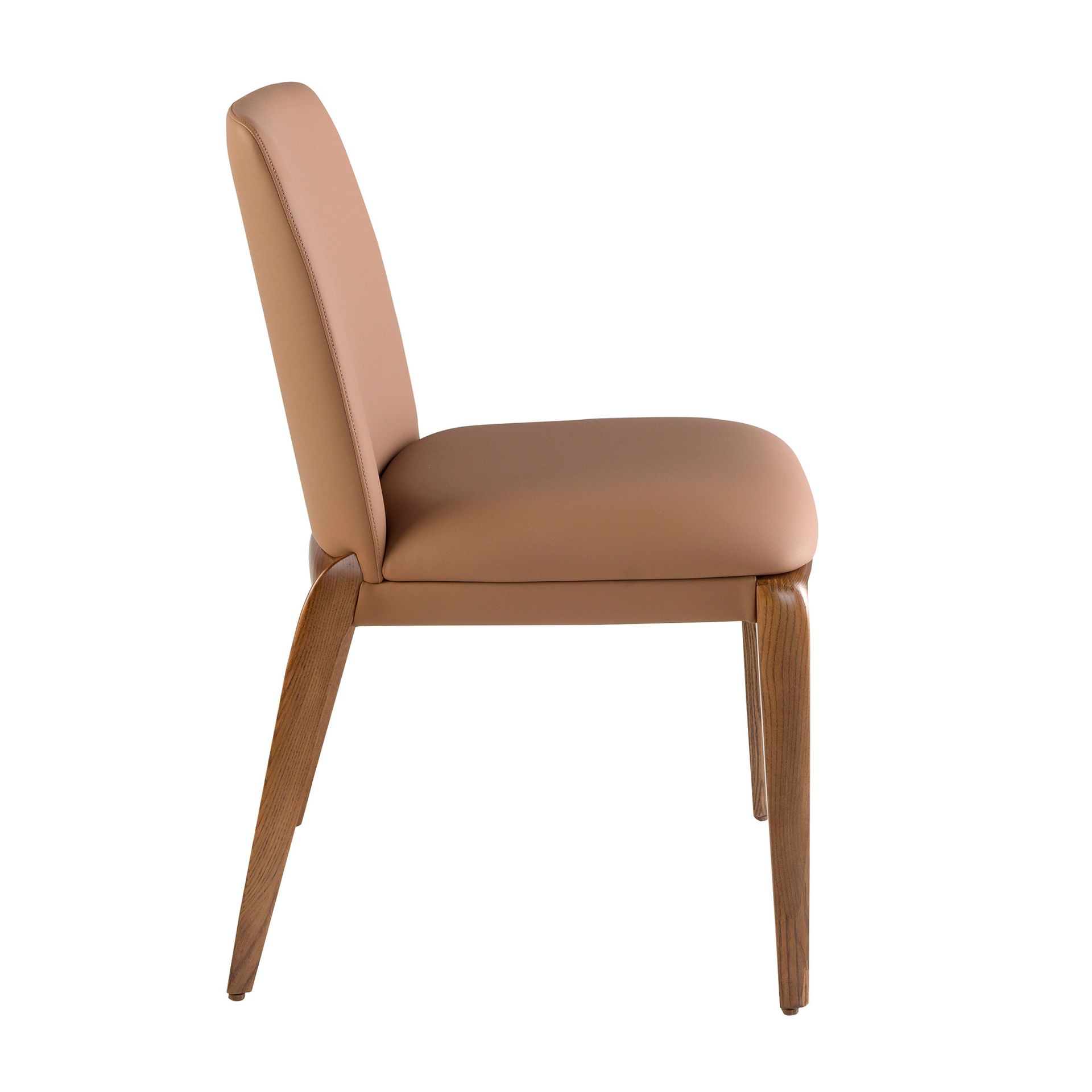 Silla polipiel marrón Silla polipiel marrón