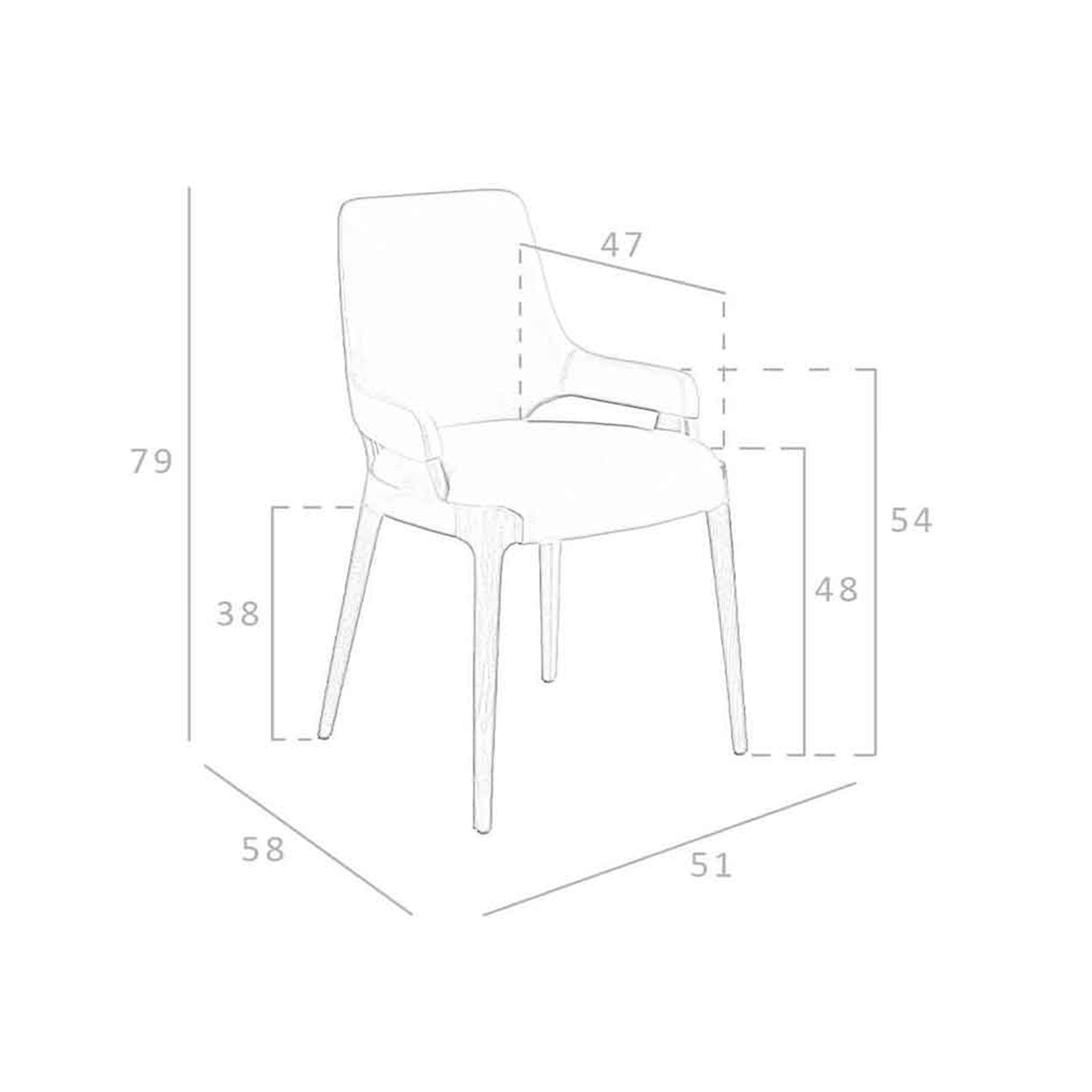 Silla polipiel marrón Silla polipiel marrón