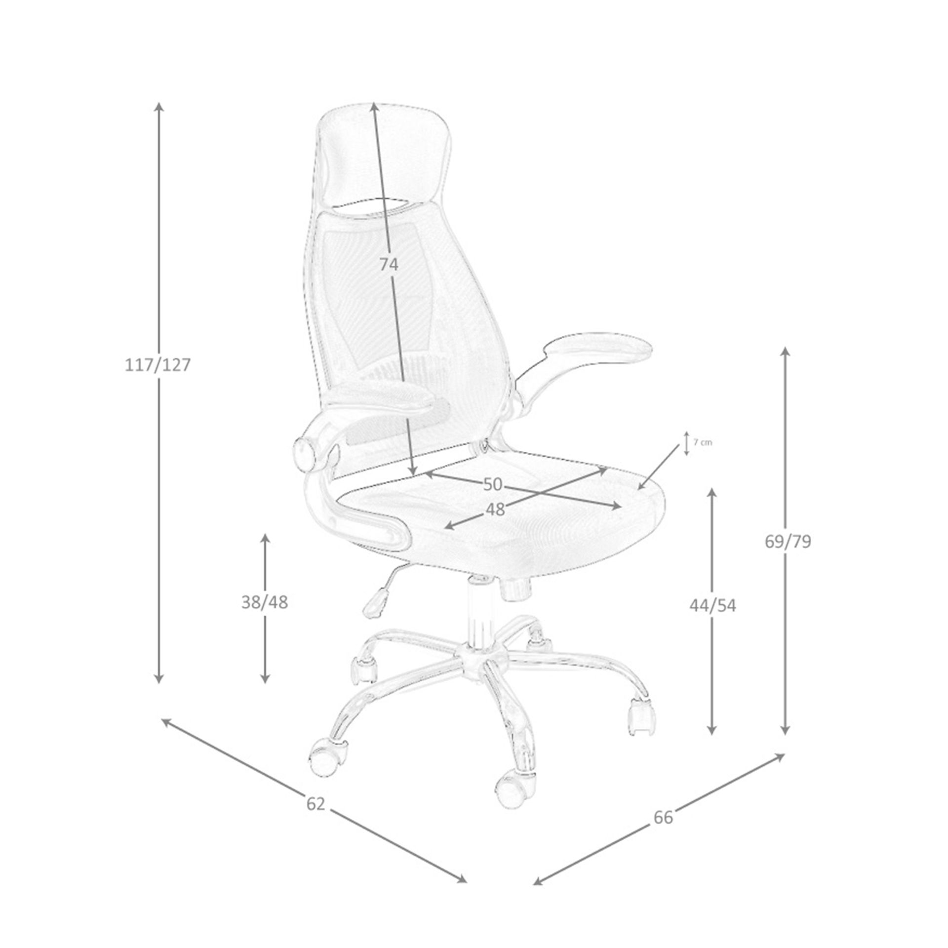 Silla oficina giratoria tela negra Silla oficina giratoria tela negra