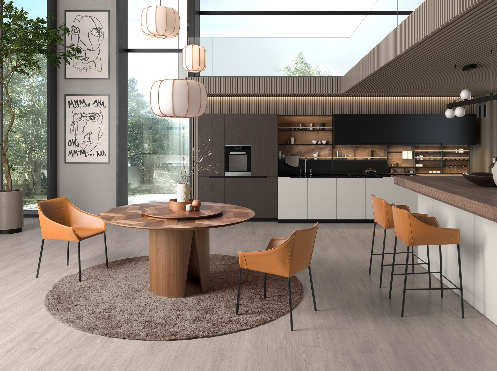 Silla polipiel marrón Silla polipiel marrón