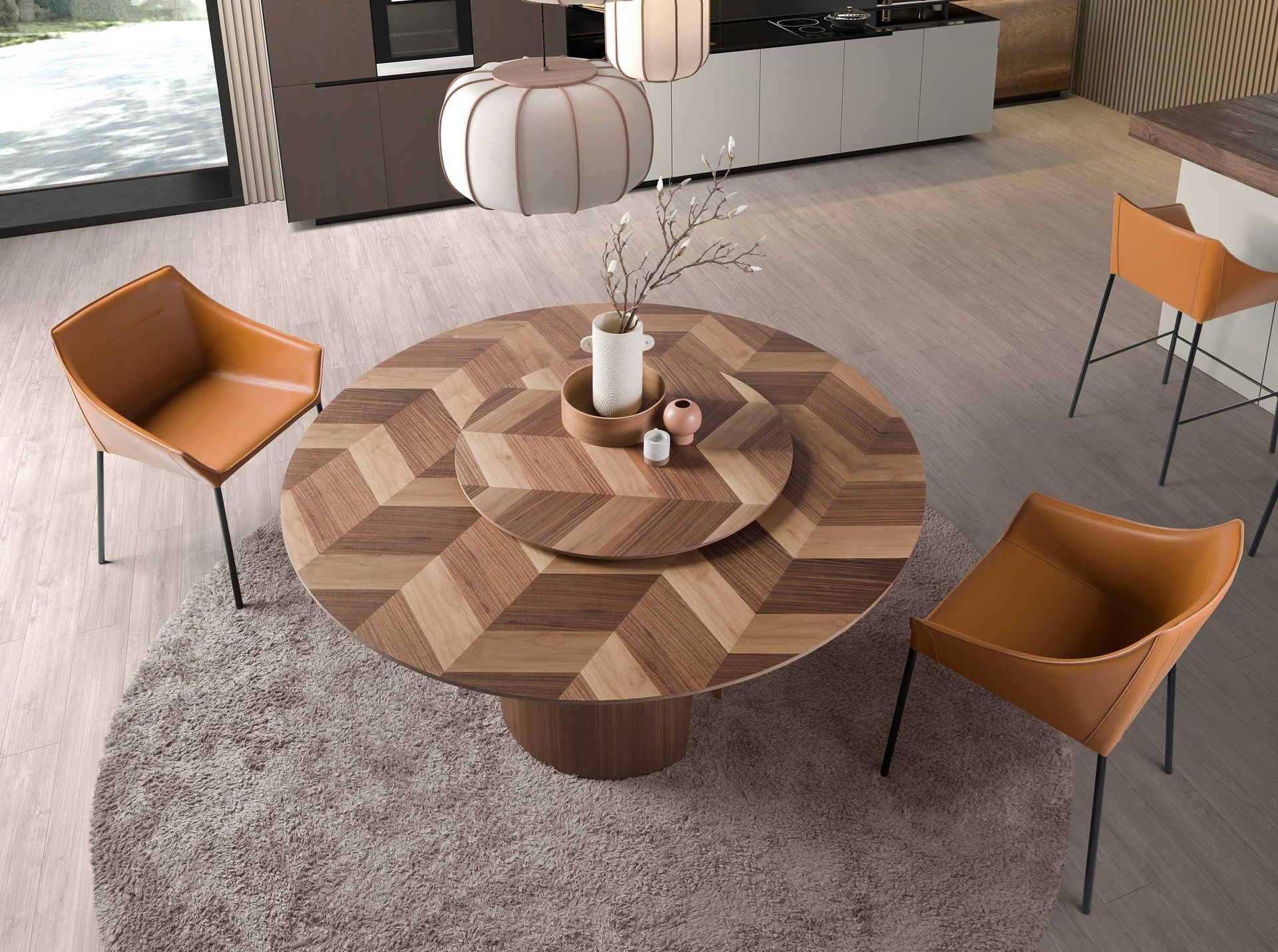 Silla polipiel marrón Silla polipiel marrón