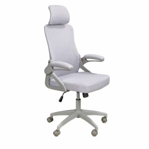 Silla oficina giratoria tela gris Silla oficina giratoria tela gris