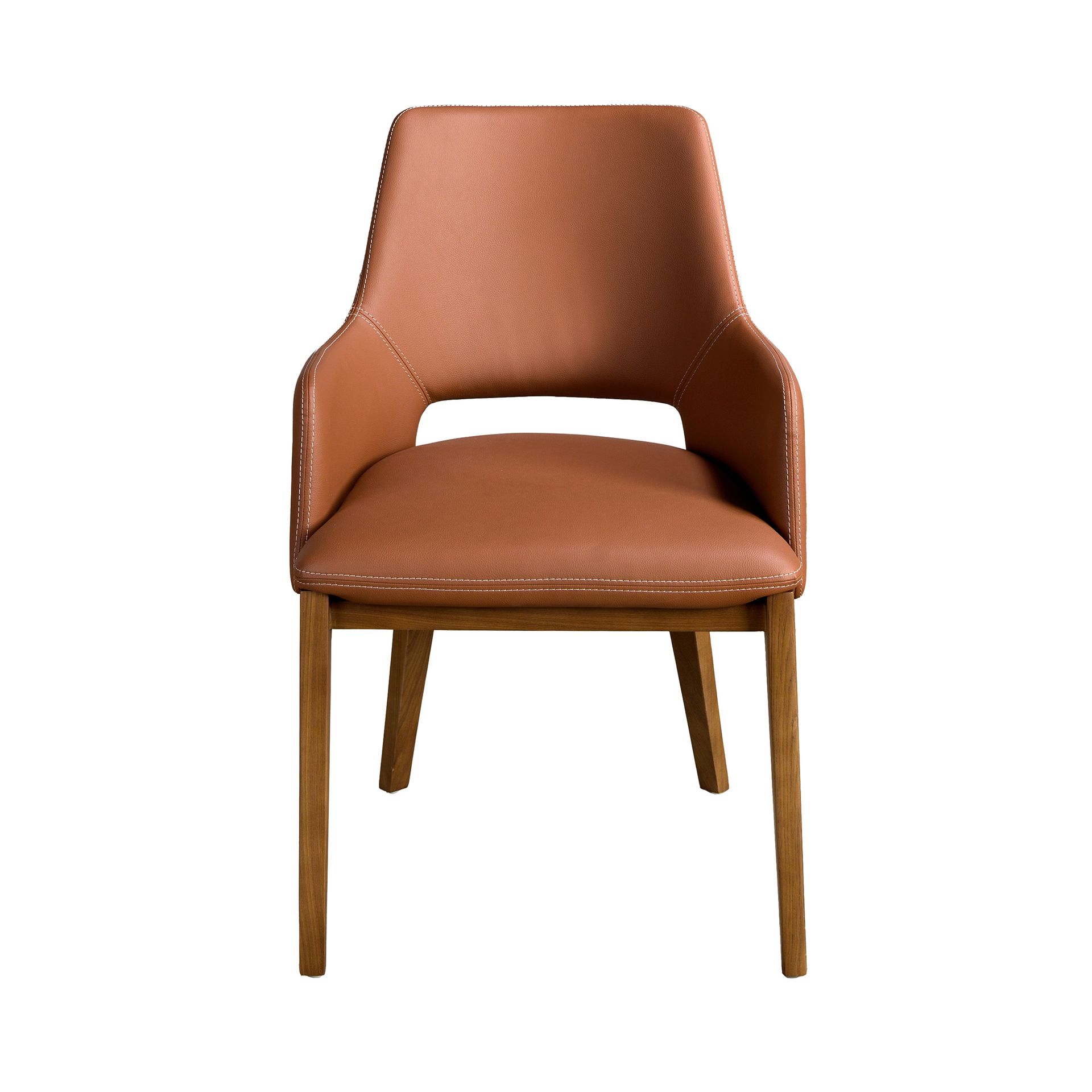 Silla polipiel marrón Silla polipiel marrón