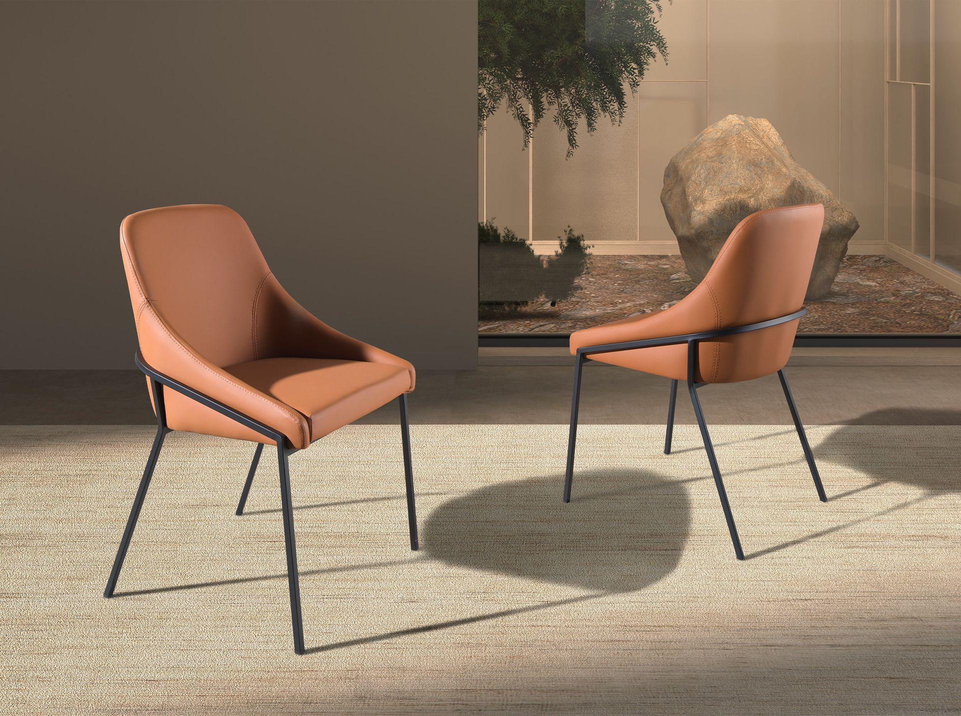 Silla polipiel naranja Silla polipiel naranja