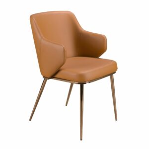 Silla polipiel marrón Silla polipiel marrón