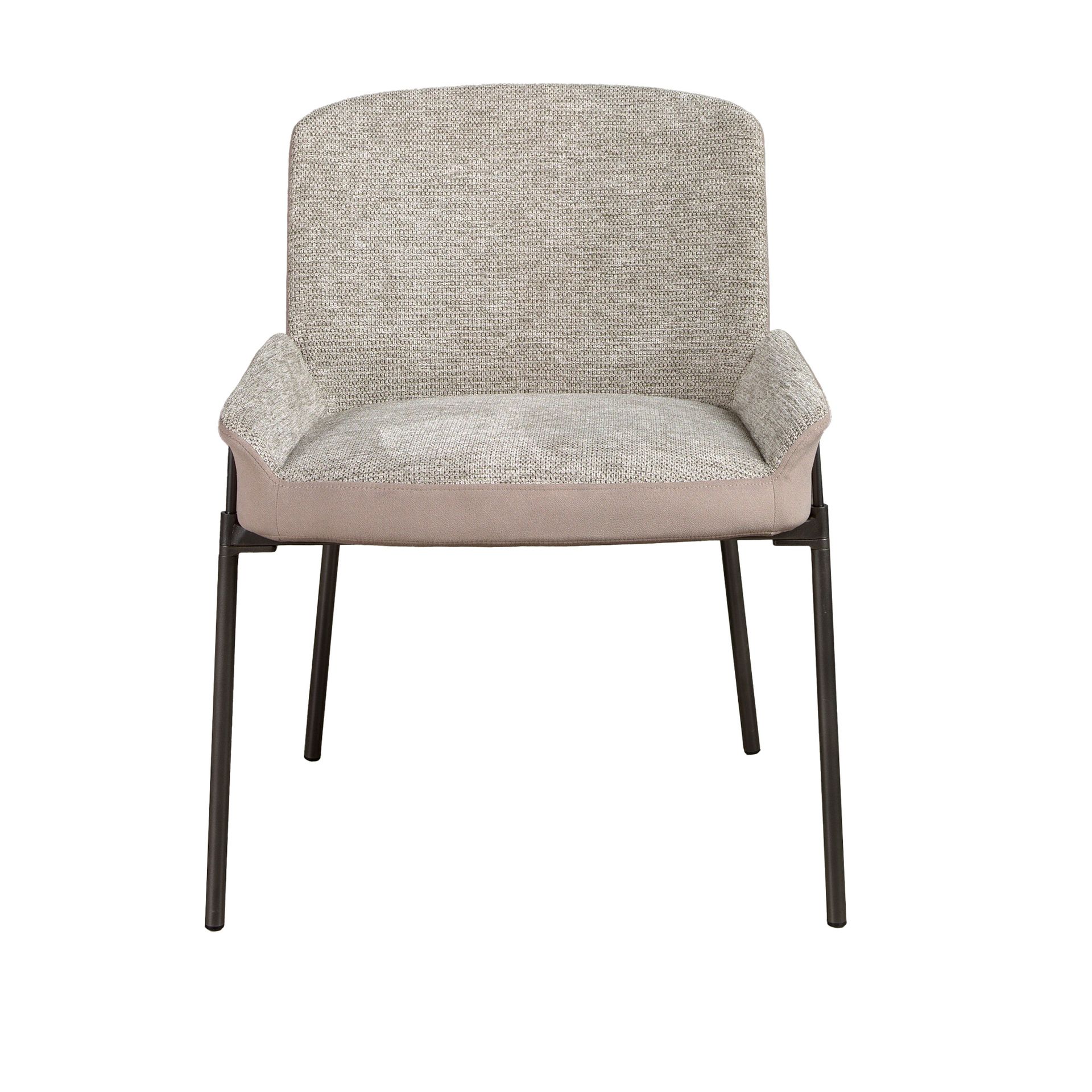 Silla tela gris y terciopelo marrón Silla tela gris y terciopelo marrón