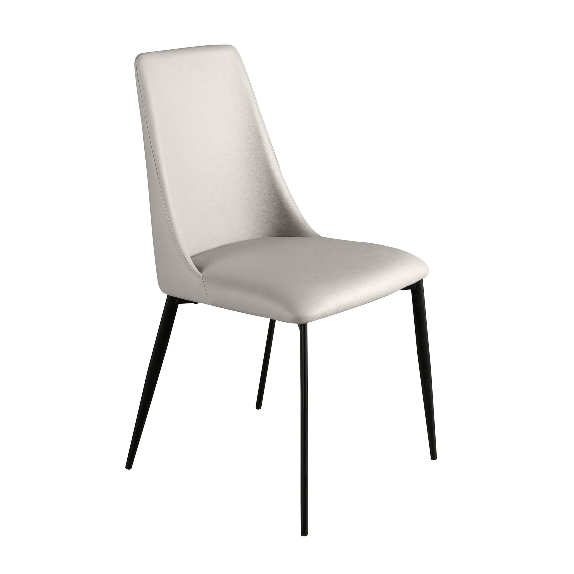 Silla polipiel gris claro Silla polipiel gris claro