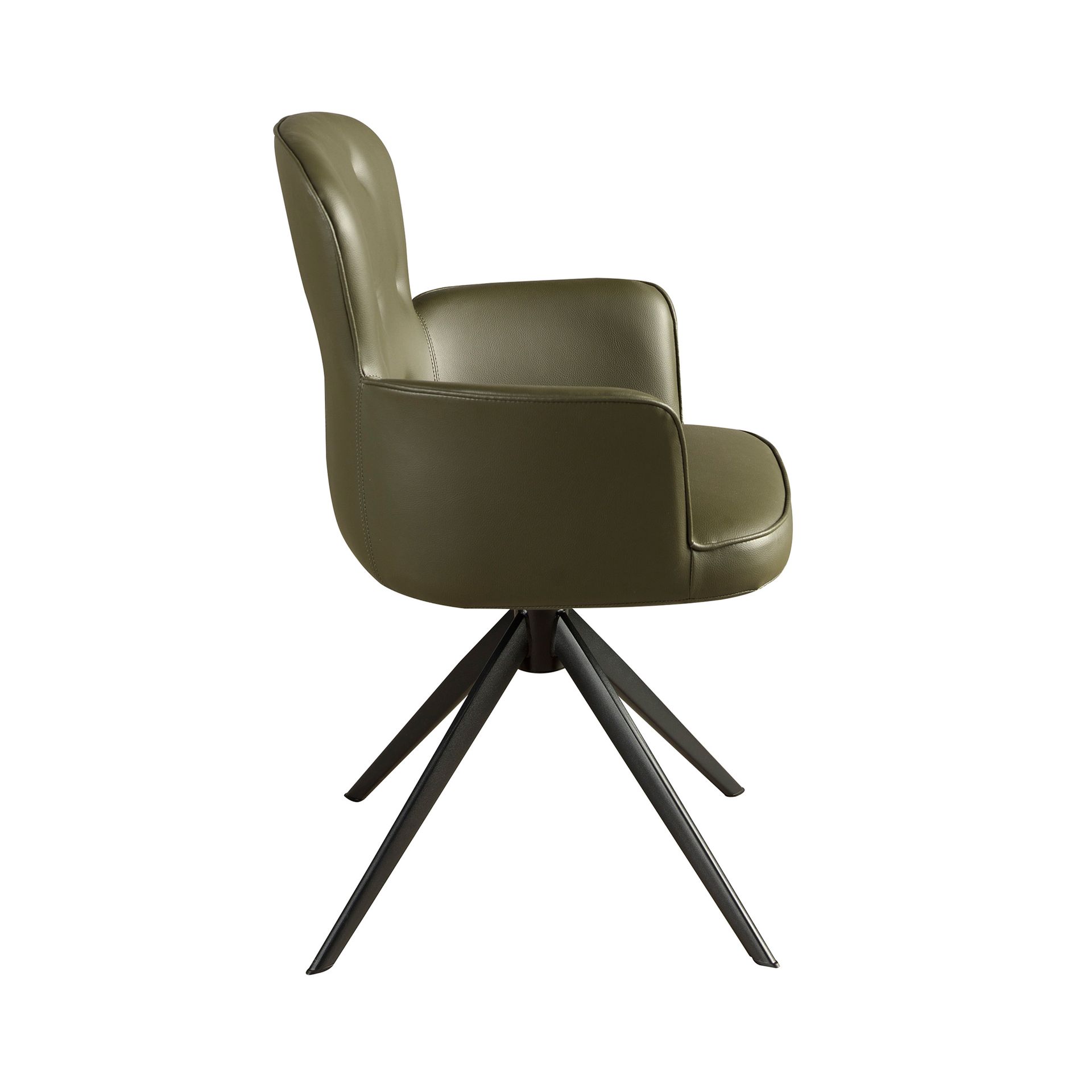 Silla giratoria polipiel verde oscuro Silla giratoria polipiel verde oscuro
