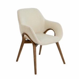Silla tela beige