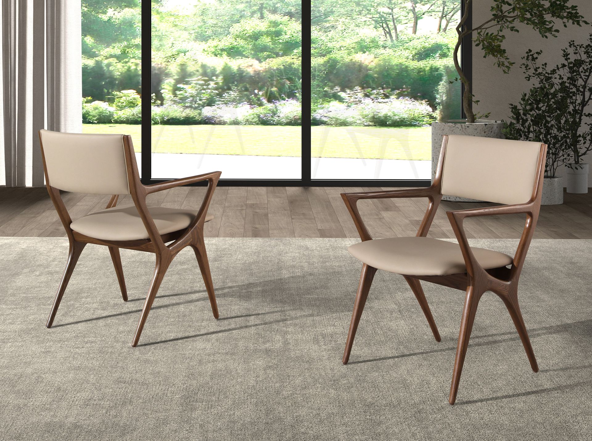 Silla polipiel visón Silla polipiel visón