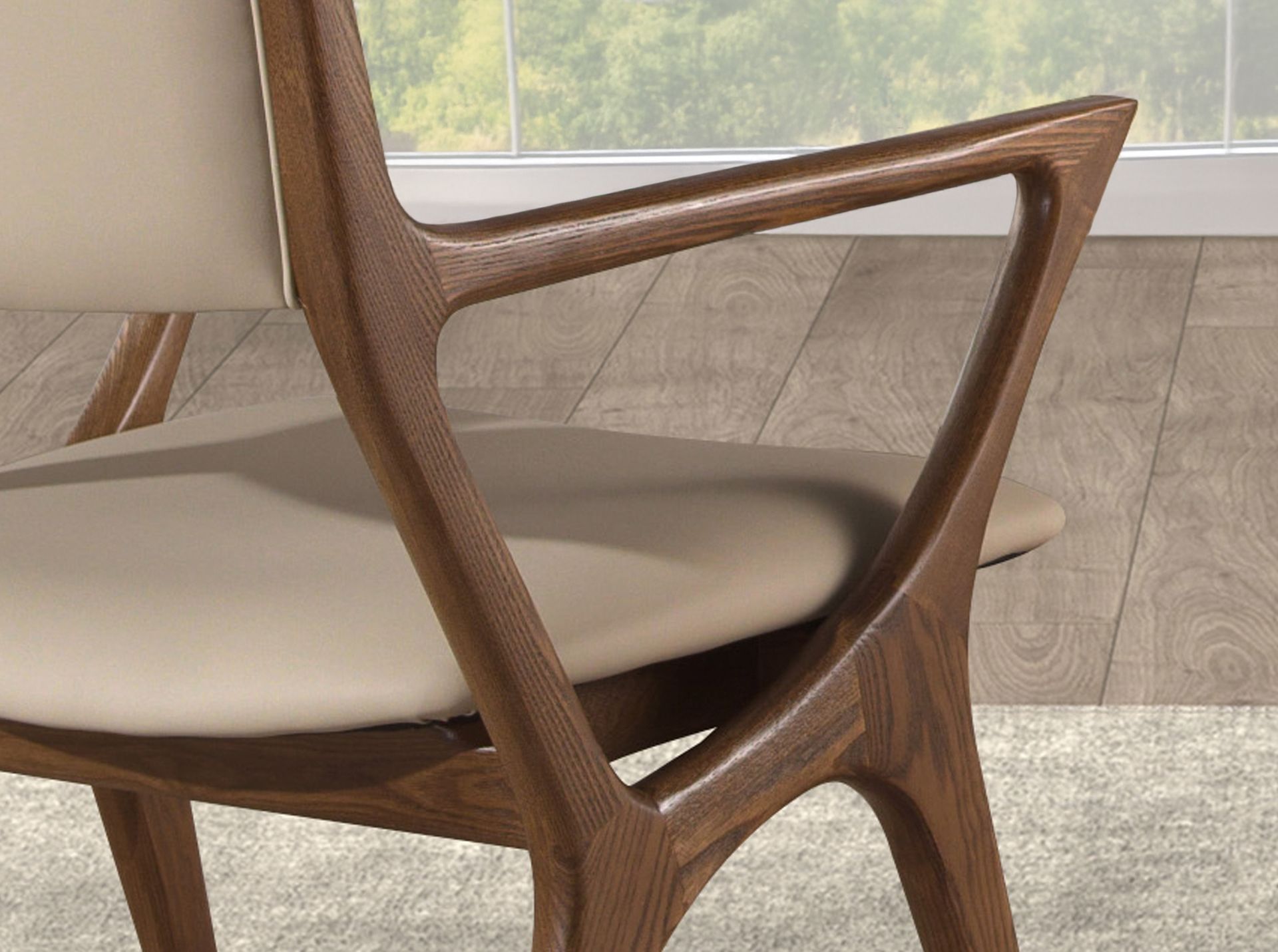 Silla polipiel visón Silla polipiel visón