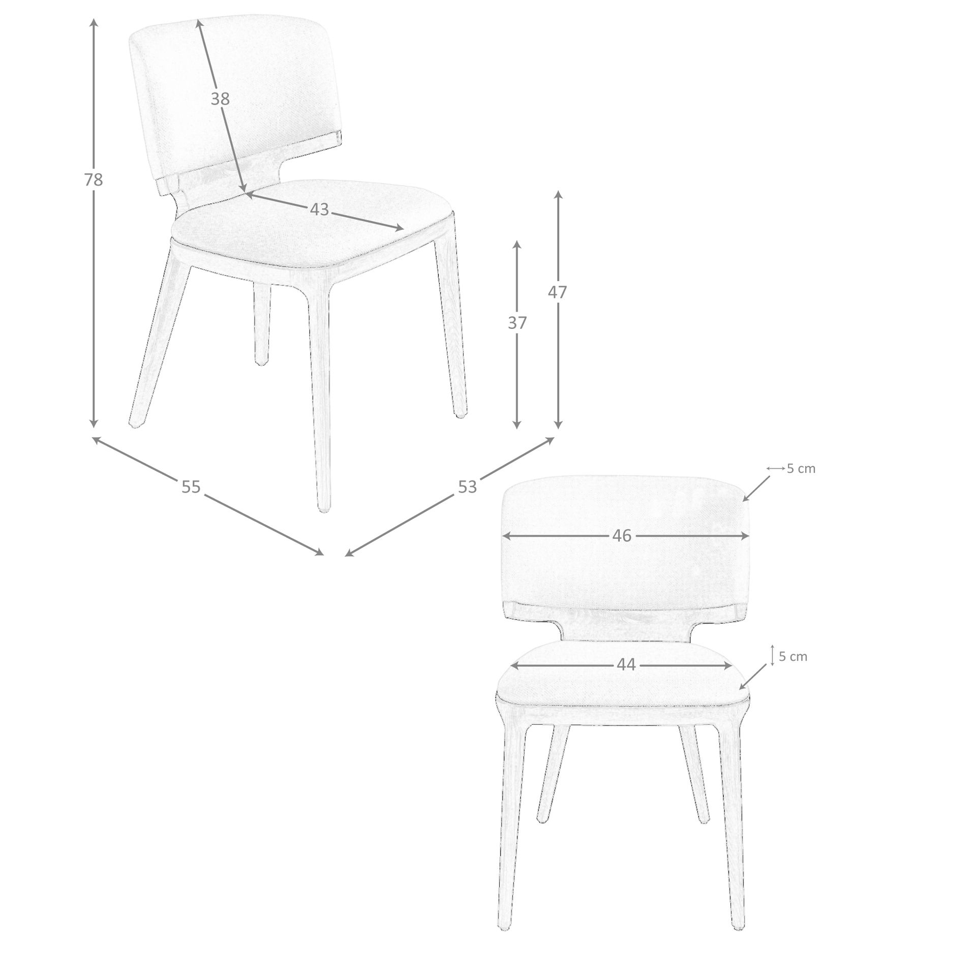 Silla polipiel crema Silla polipiel crema