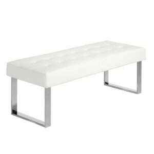 Banqueta polipiel blanco Banqueta polipiel blanco