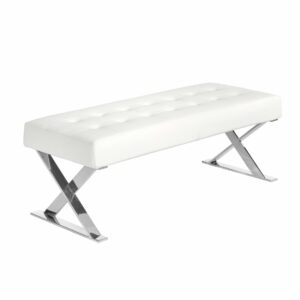 Banqueta polipiel blanco Banqueta polipiel blanco