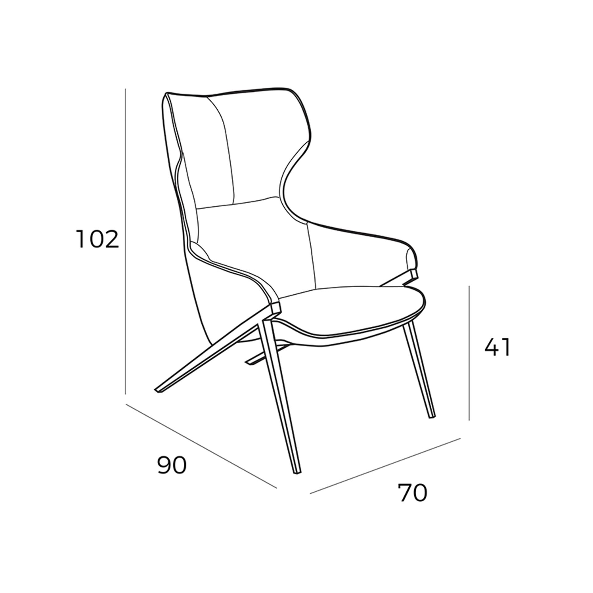 Sillón tela gris Sillón tela gris - Imagen 9