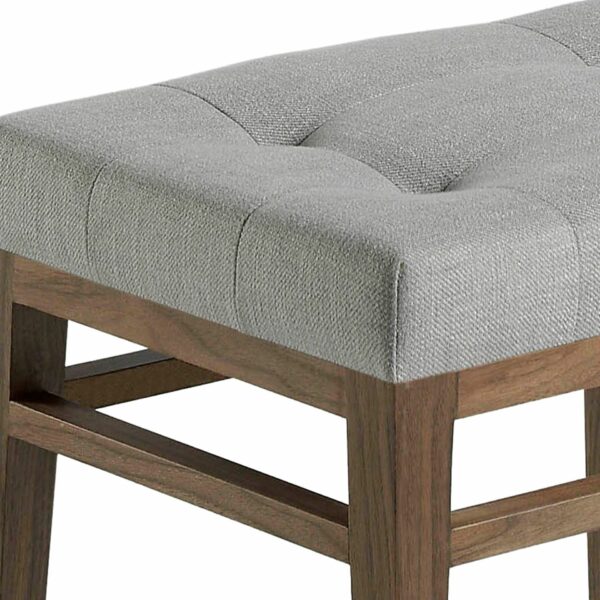 Banqueta tela gris