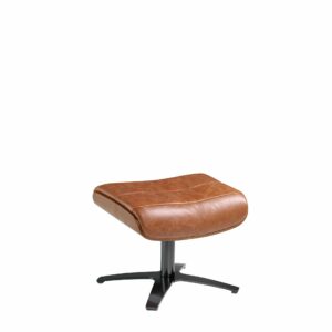 Ottoman piel marrón Ottoman piel marrón