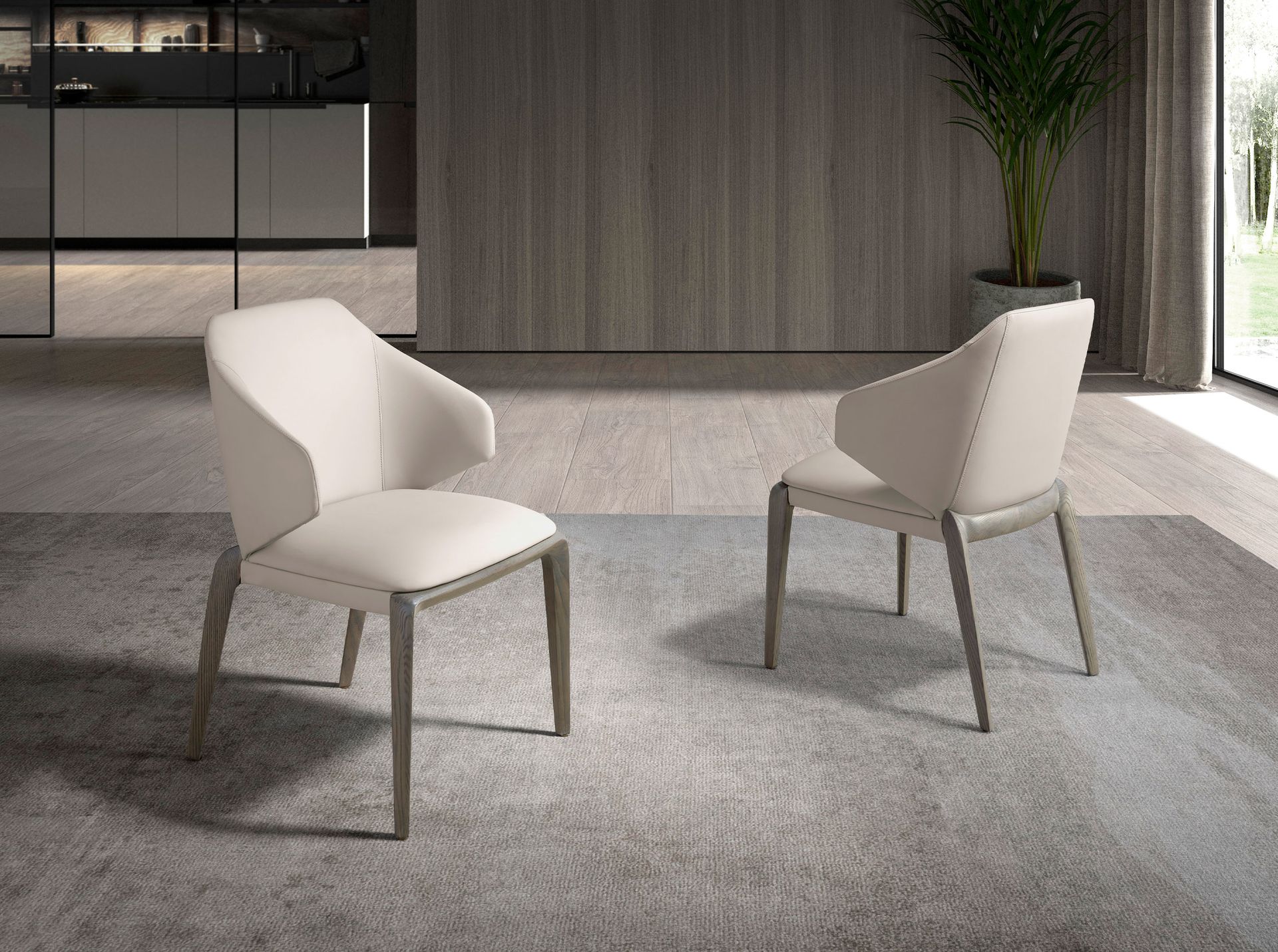 Silla polipiel crema Silla polipiel crema