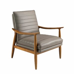 Sillón piel gris oscuro Sillón piel gris oscuro