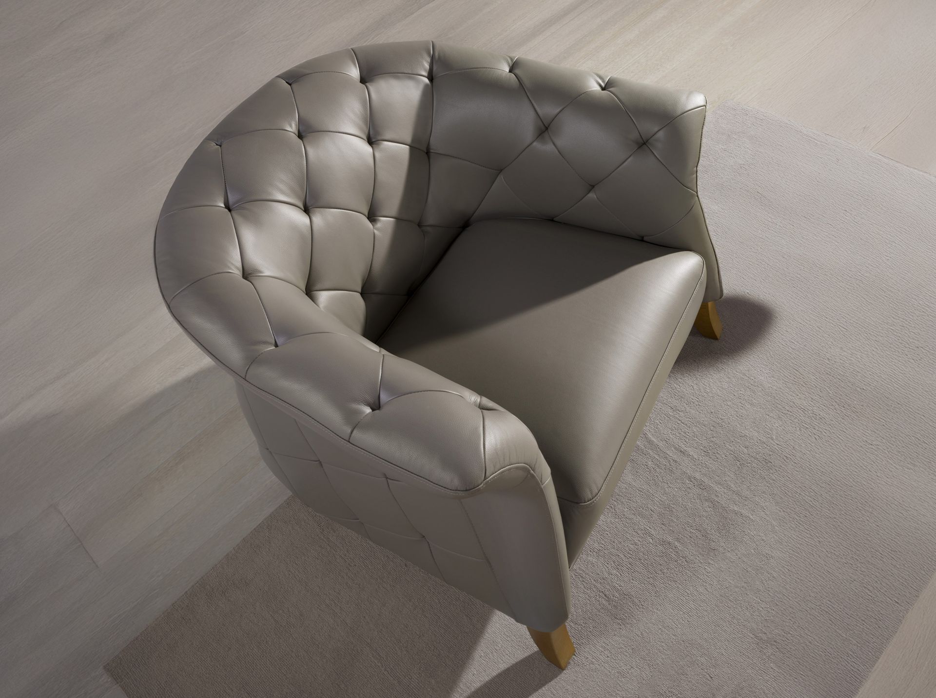 Sillón Chester piel gris Sillón Chester piel gris