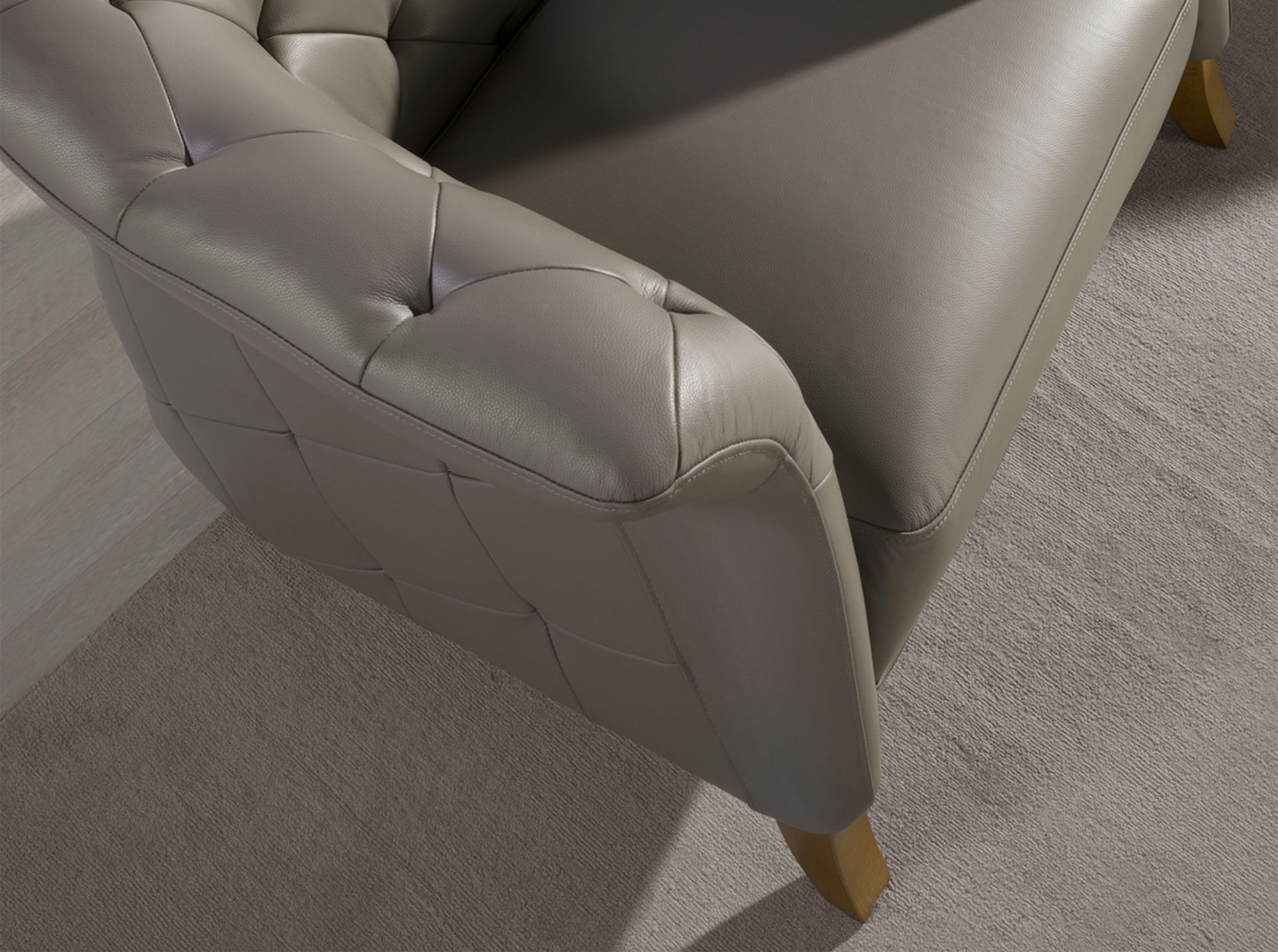 Sillón Chester piel gris Sillón Chester piel gris