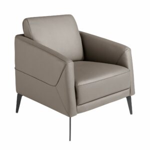 Sillón piel gris oscuro Sillón piel gris oscuro