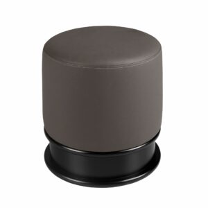 Puff polipiel gris oscuro Puff polipiel gris oscuro