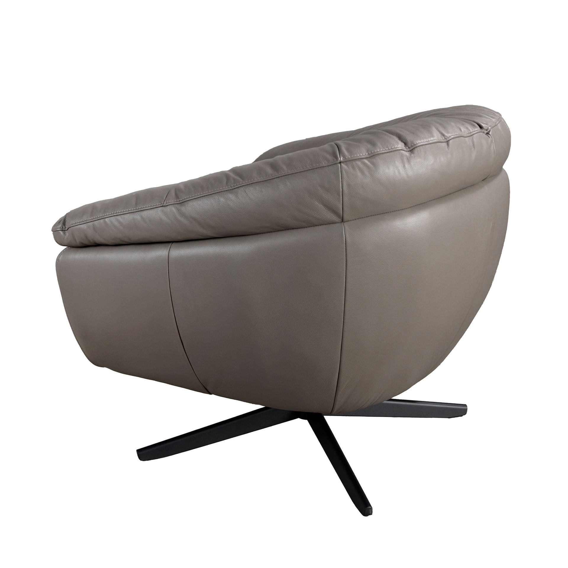 Sillón giratorio piel gris Sillón giratorio piel gris
