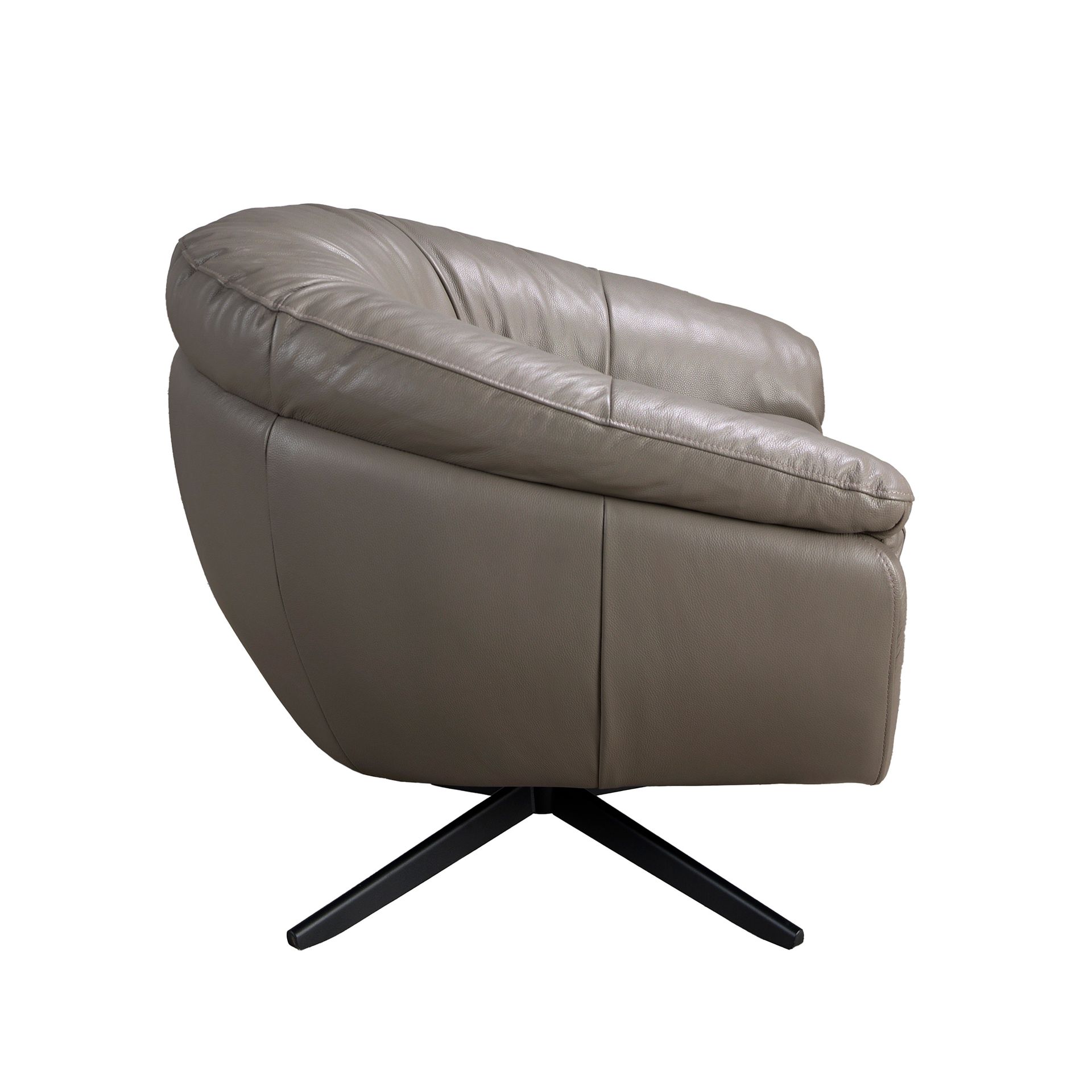 Sillón giratorio piel gris Sillón giratorio piel gris