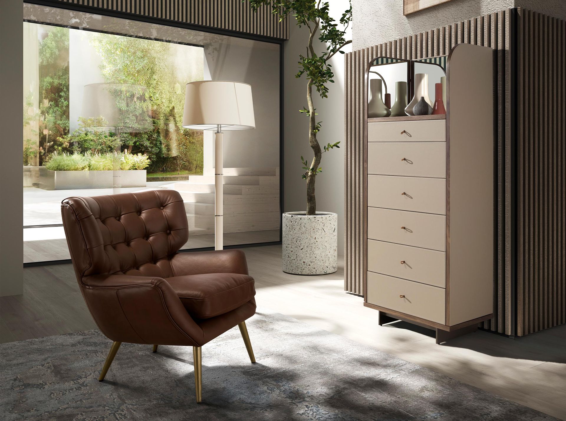 Sillón Chester piel marrón oscuro Sillón Chester piel marrón oscuro