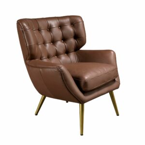 Sillón Chester piel marrón oscuro Sillón Chester piel marrón oscuro