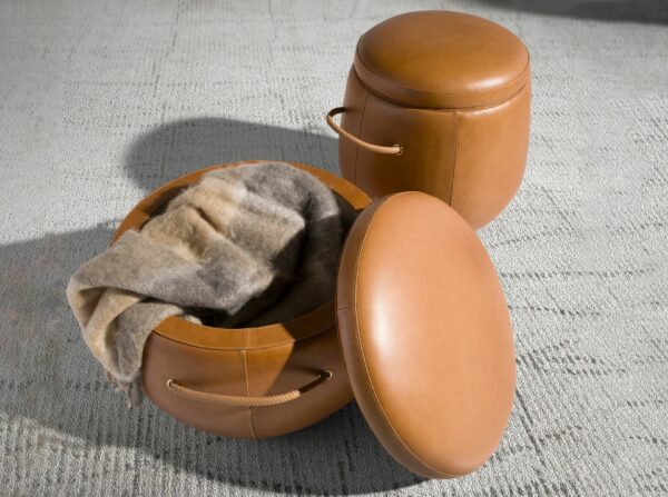 Puff piel camel