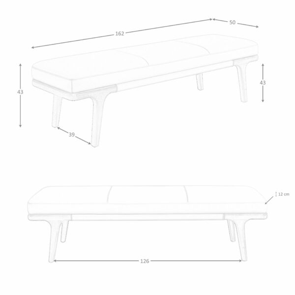 Banqueta polipiel visón