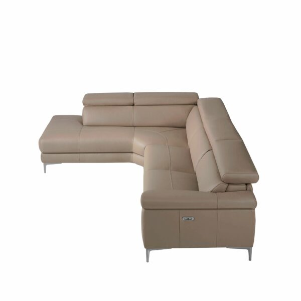 Sofá chaise longue relax izquierda piel visón