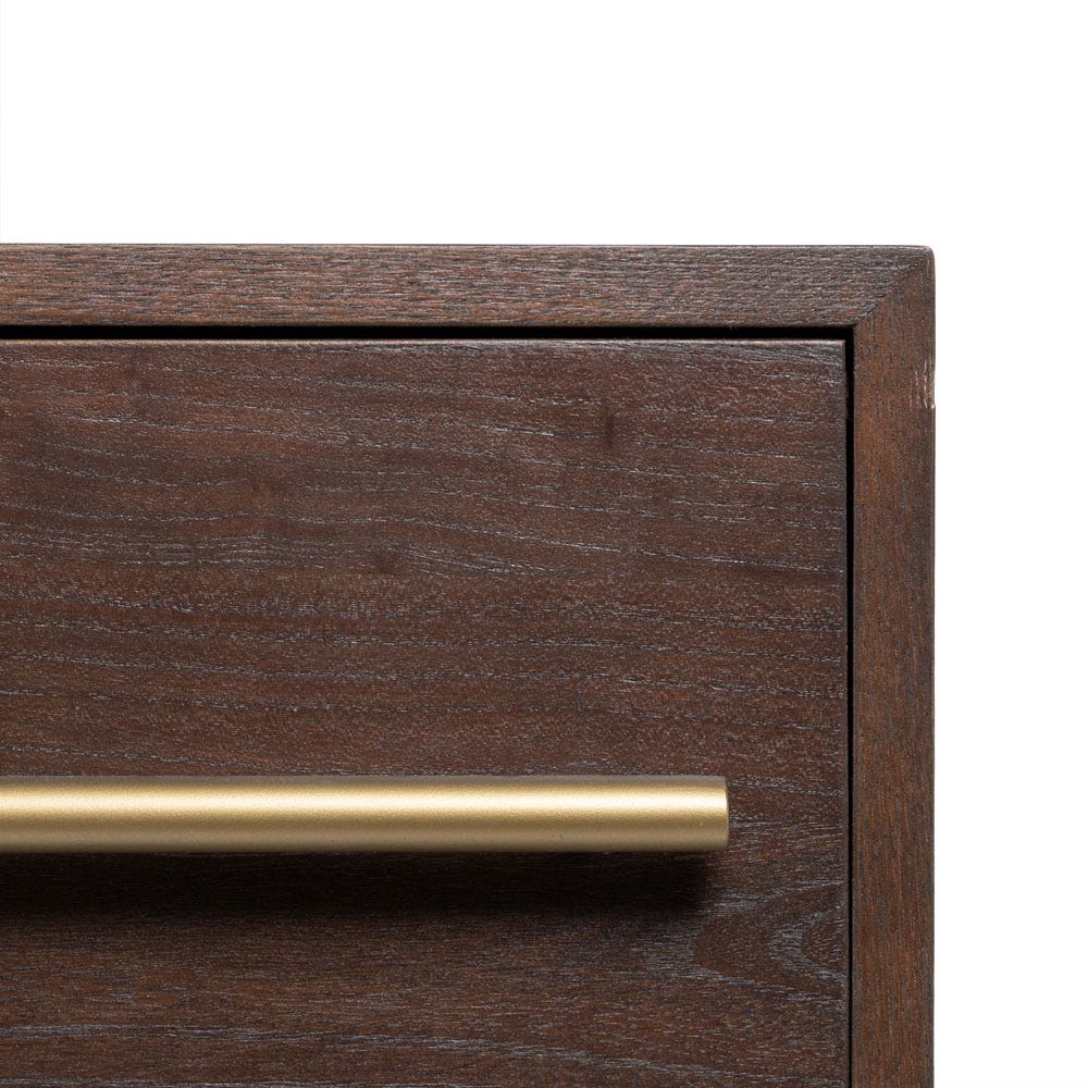 Aparador Marrón Madera-Hierro Salón 130 X 45 X 83,20 Cm Aparador Marrón Madera-Hierro Salón 130 X 45 X 83,20 Cm