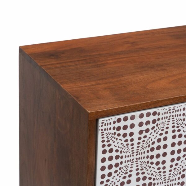 Aparador Natural-Blanco Madera De Mango 160 X 40 X 80 Cm