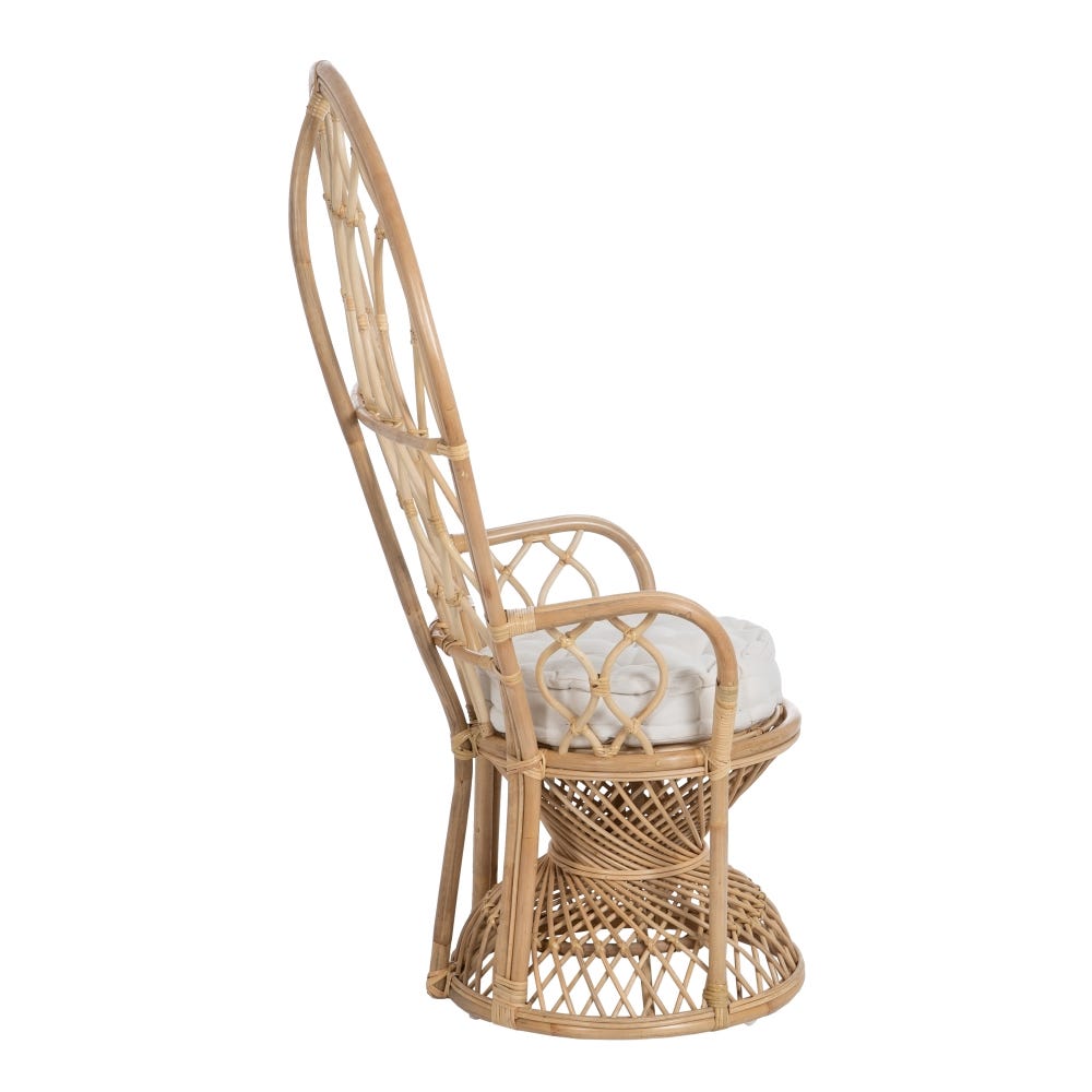 Sillón Natural Ratán Salón 90 X 73 X 142,50 Cm Sillón Natural Ratán Salón 90 X 73 X 142,50 Cm