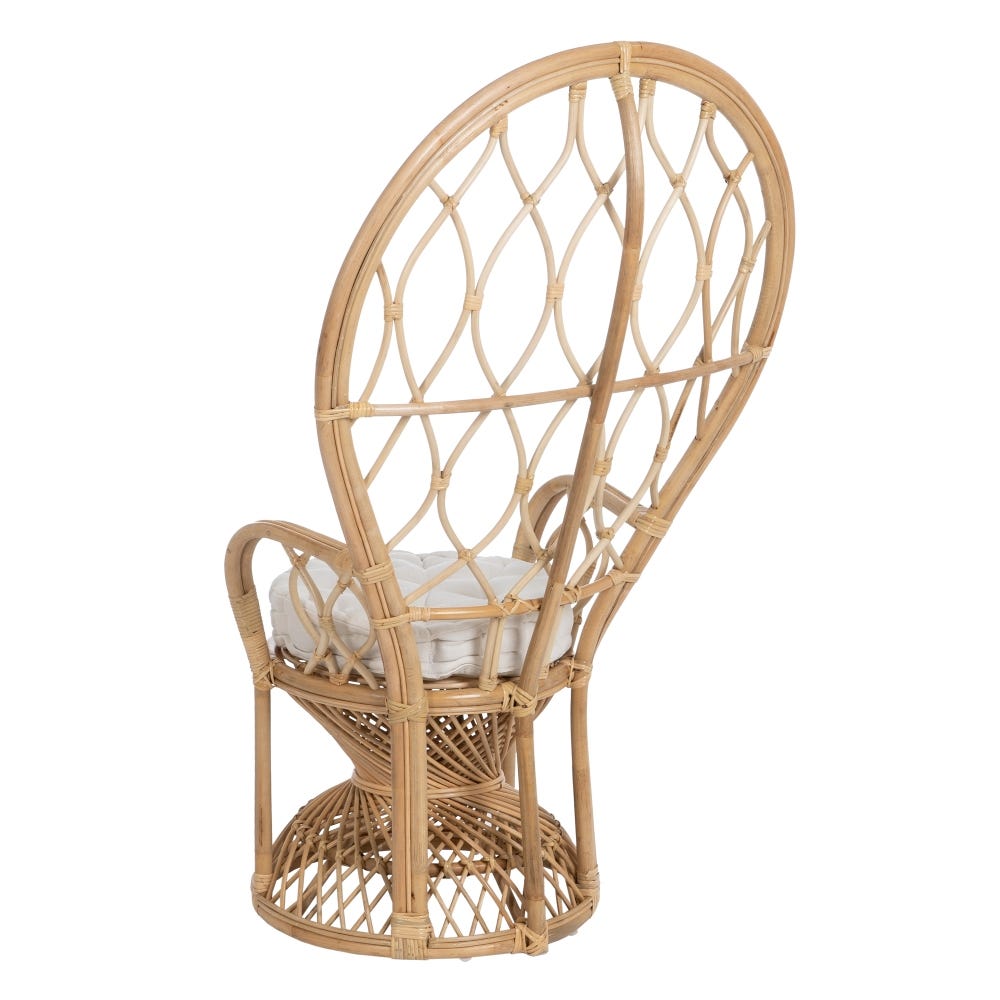 Sillón Natural Ratán Salón 90 X 73 X 142,50 Cm Sillón Natural Ratán Salón 90 X 73 X 142,50 Cm