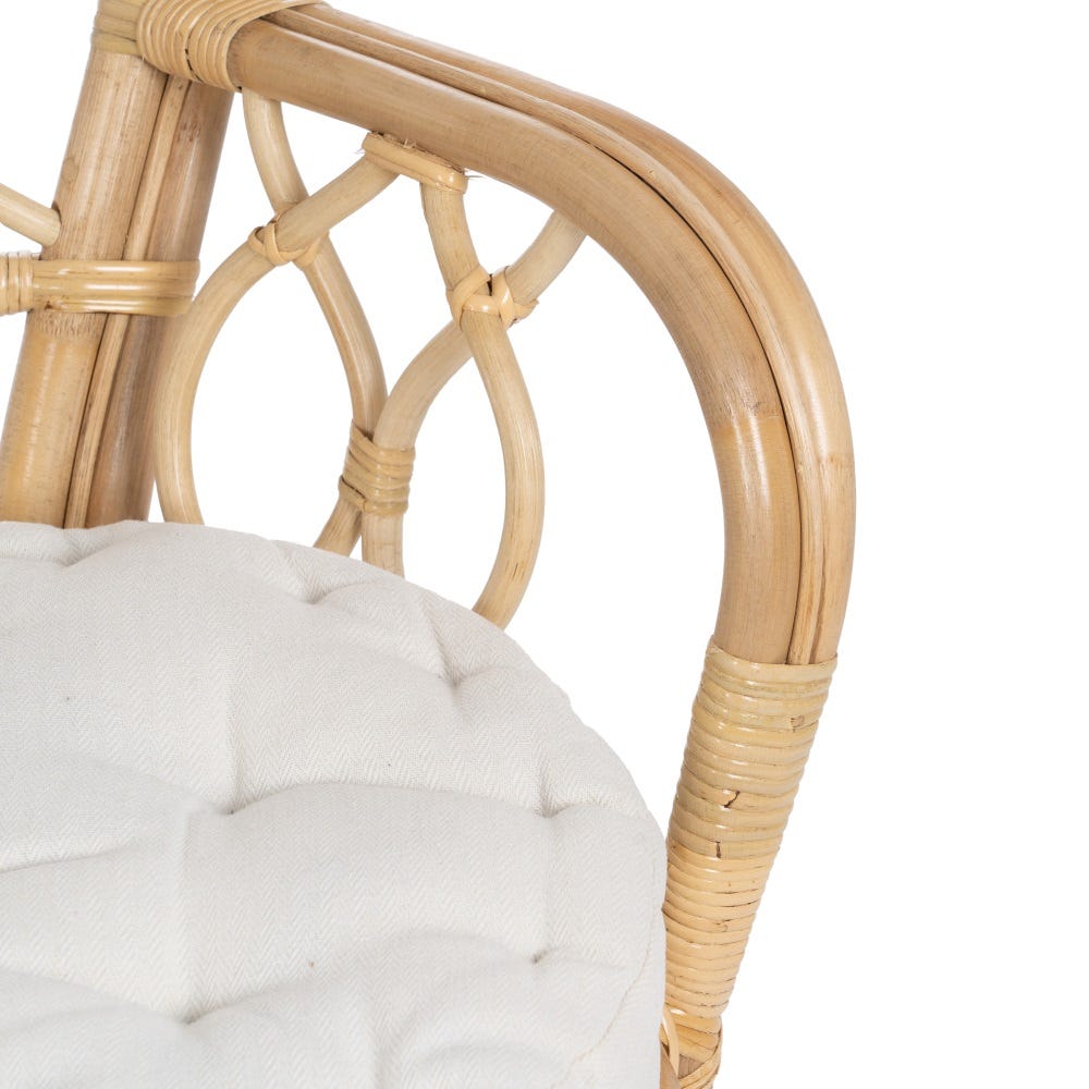Sillón Natural Ratán Salón 90 X 73 X 142,50 Cm Sillón Natural Ratán Salón 90 X 73 X 142,50 Cm
