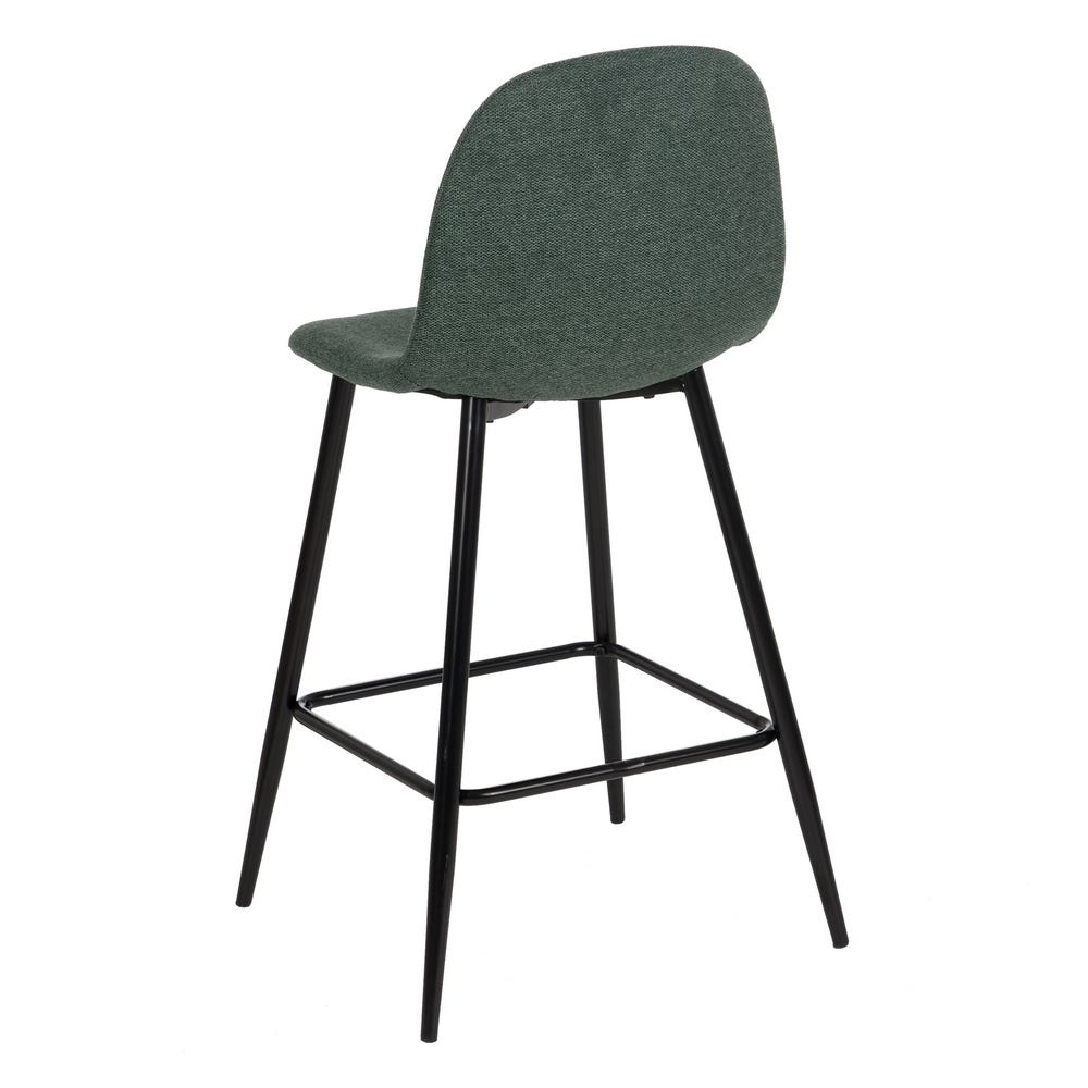 Taburete Verde Tejido-Metal Salón 46 X 48 X 96 Cm Taburete Verde Tejido-Metal Salón 46 X 48 X 96 Cm